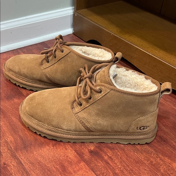 NWOT size 9 UGG women’s neumel leather boots in chestnut - Picture 4 of 8